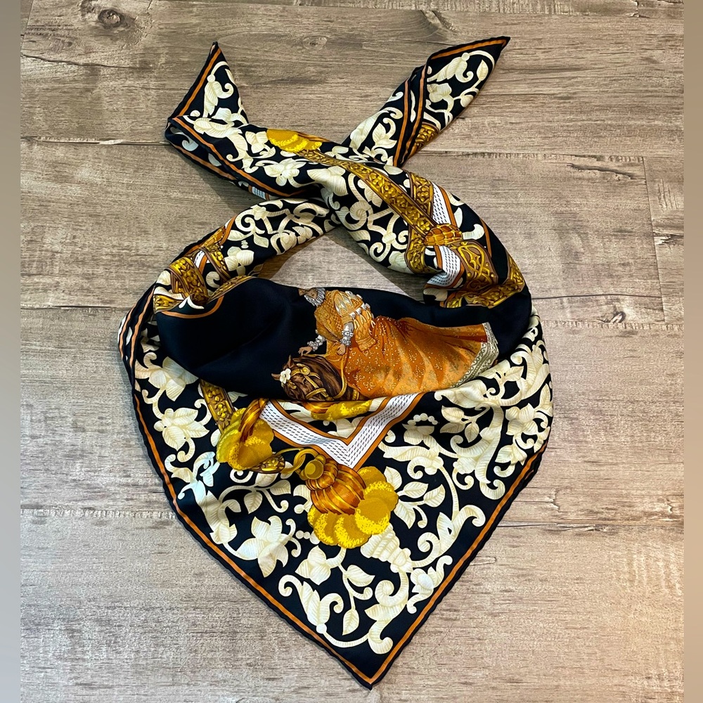 Loewe Velazquez Ecuestre Equestrian Regency 100% Silk Scarf